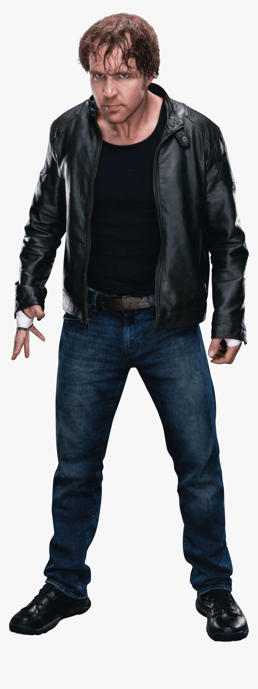Dean Ambrose Leather Jacket Standing - Dean Ambrose Full Body, HD Png Download