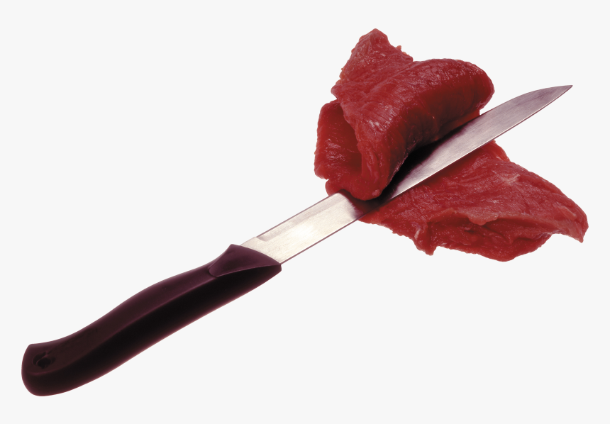 Transparent Meats Clipart - Meat And Knife Png, Png Download