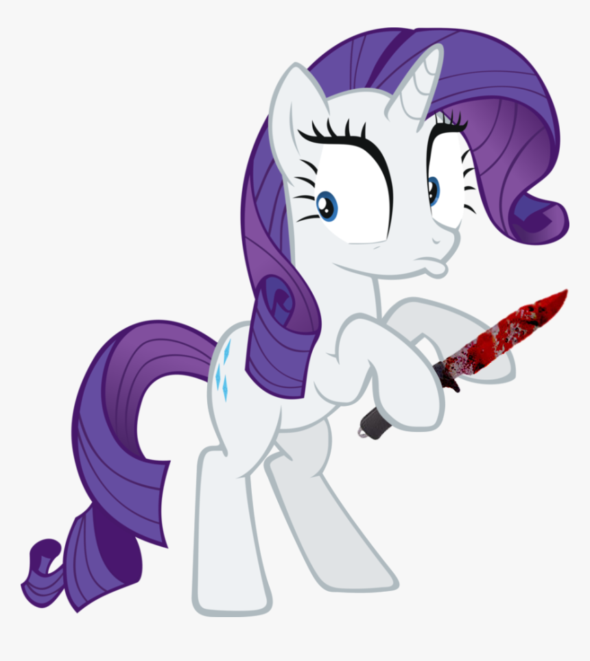 Transparent Bloody Knife Png - Pony Friendship Is Magic Rarity, Png Download