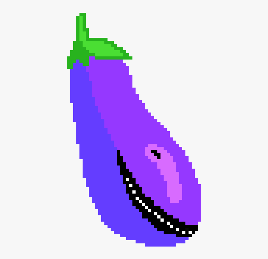 Pixel Eggplant, HD Png Download