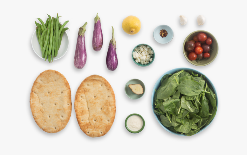 Fairy Tale Eggplant & Spinach Flatbreads With Warm - Superfood, HD Png Download