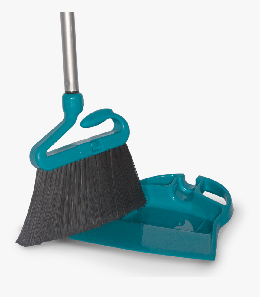 Transparent Broom Png - Teal Broom And Dustpan, Png Download