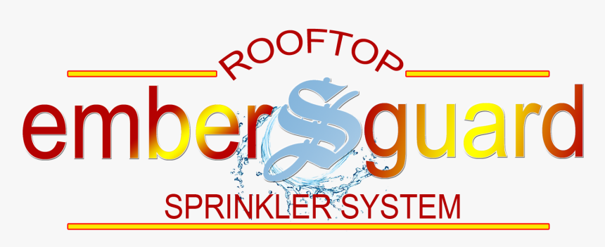 Embers-guard Rooftop Sprinkler System - Graphic Design, HD Png Download