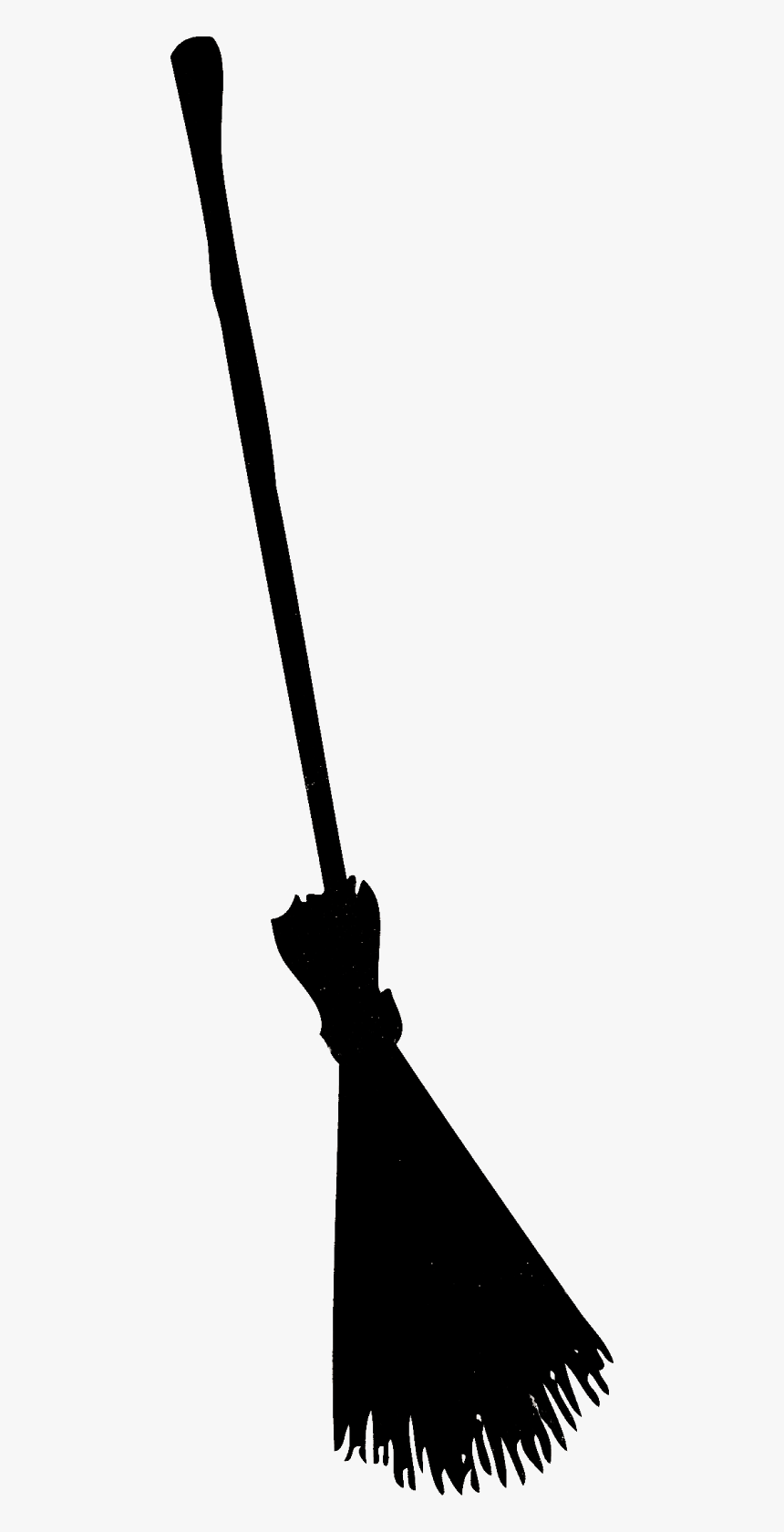 Broom Silhouette Png - Witch Broom Silhouette Png, Transparent Png