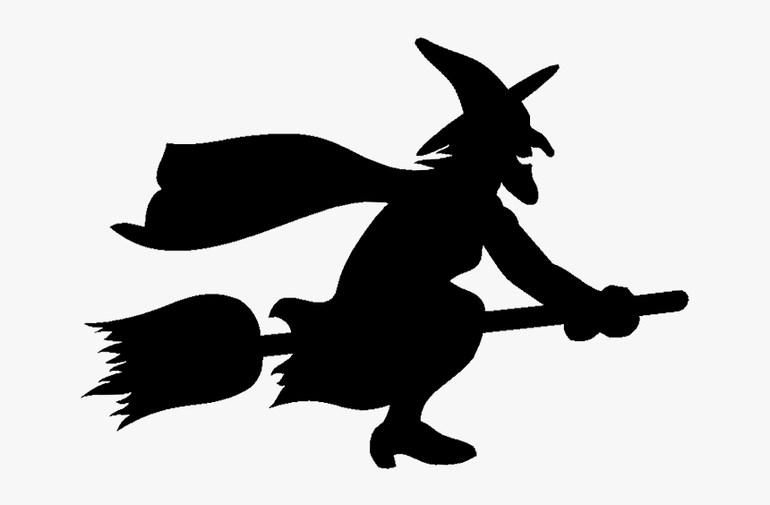Pix For Flying Witch Clipart - Silhouette Witch Clipart, HD Png Download
