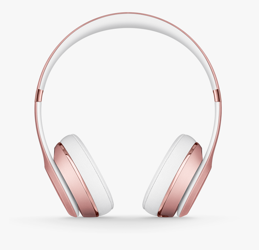 Rose Gold Headphone Png Image Background - Beats Solo 3 Wireless Png, Transparent Png