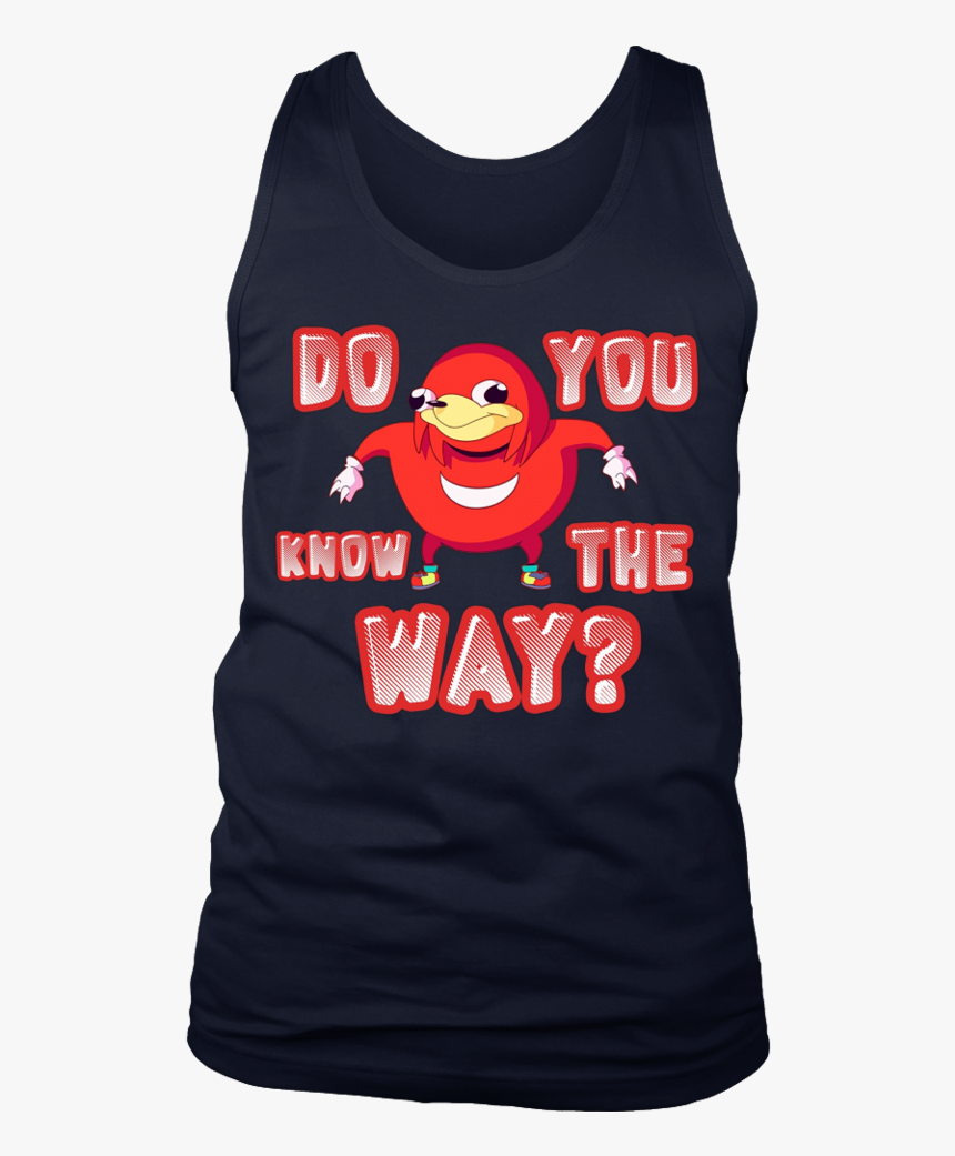 Do You Know The Way Uganda Knuckles Vr Chat , Png Download - Cartoon, Transparent Png