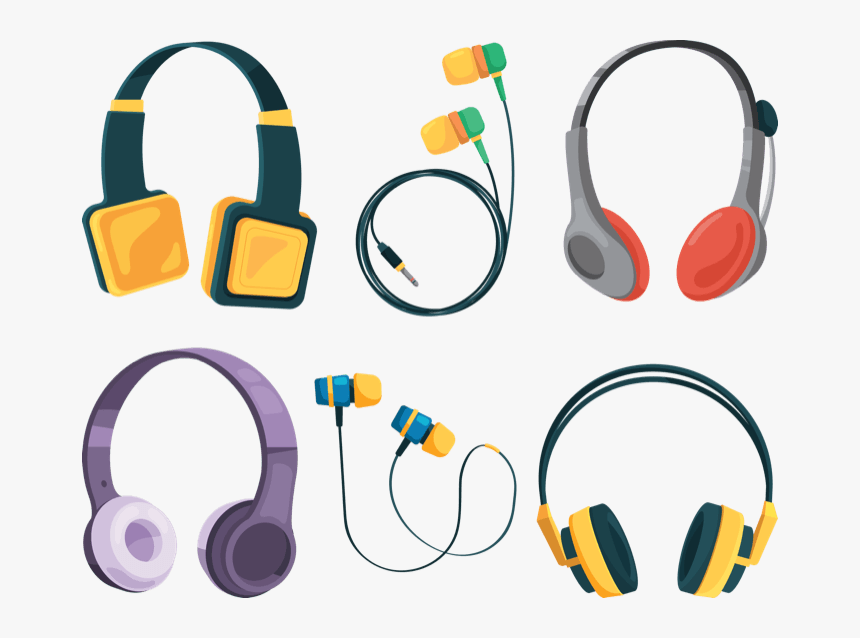 Type Headphones - Different Types Of Headphones, HD Png Download