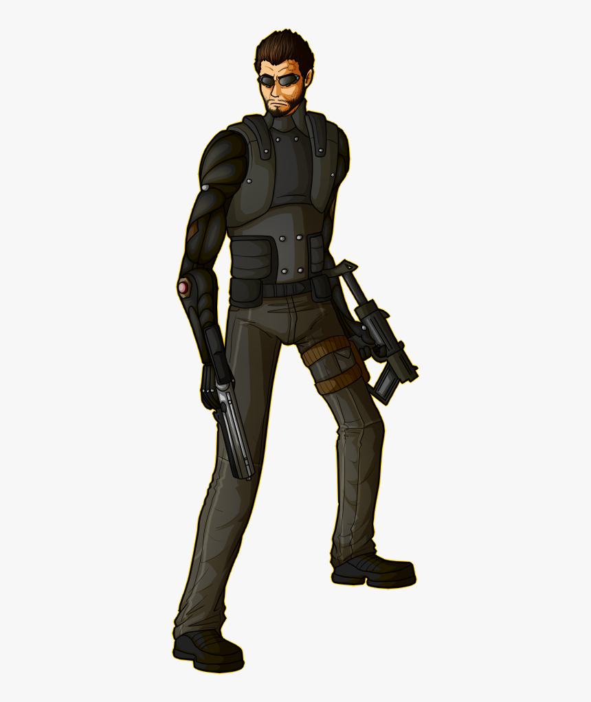 Adam Jensen Png - Fiction, Transparent Png