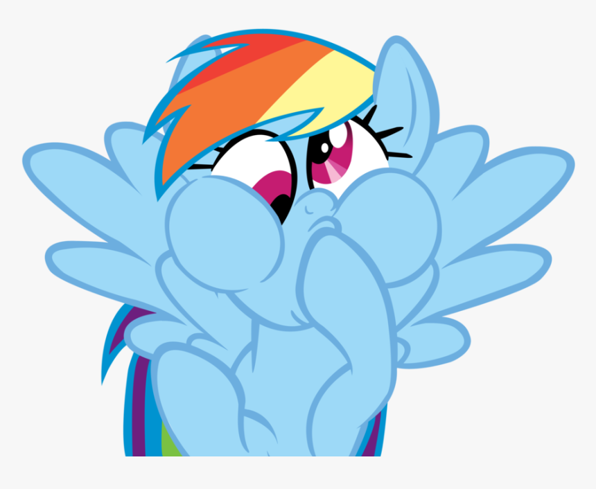 Rainbow Derp Vector By Mylittleluckywish - My Little Pony Hi, HD Png Download
