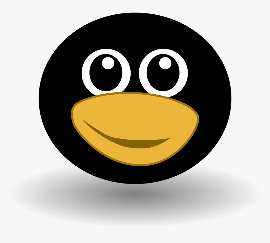 Funny Tux Face Clip Arts - Linux Logo, HD Png Download