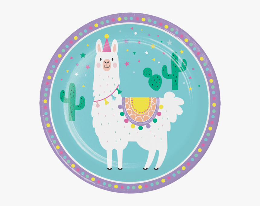 No Drama Llama Party Lunch Plates - Llama Birthday, HD Png Download