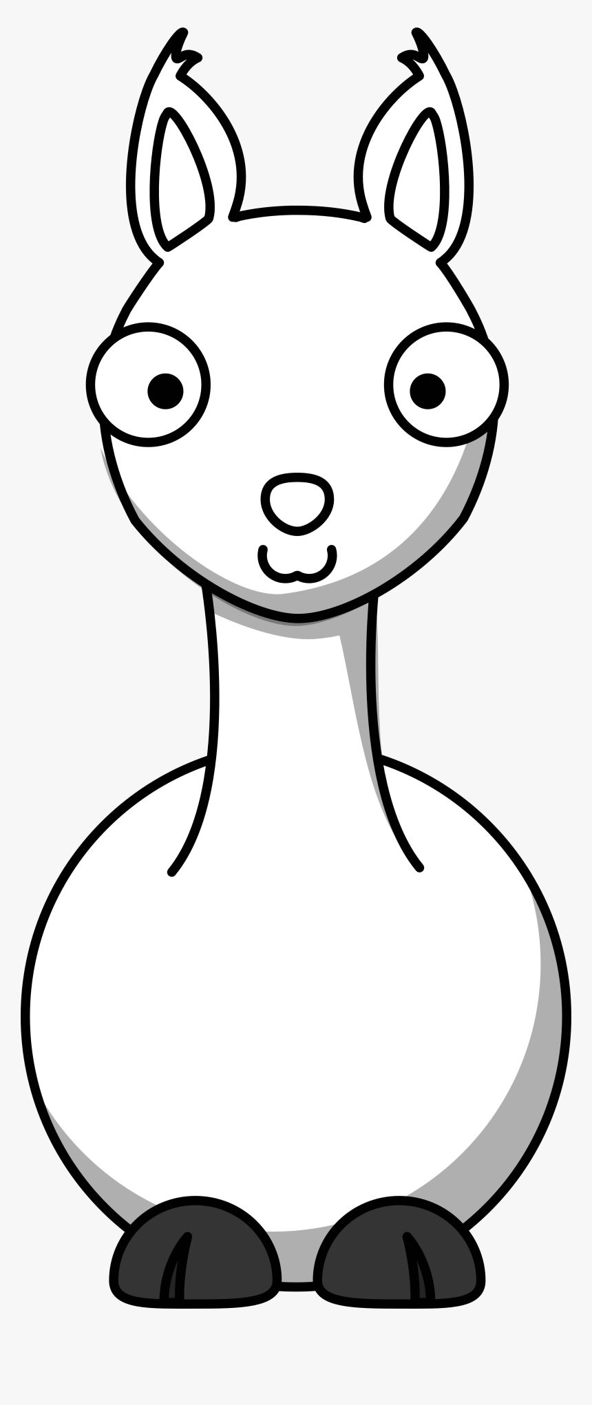 Free Cartoon Llama Transparent Image Clipart - Cartoon Animals Images Llama, HD Png Download