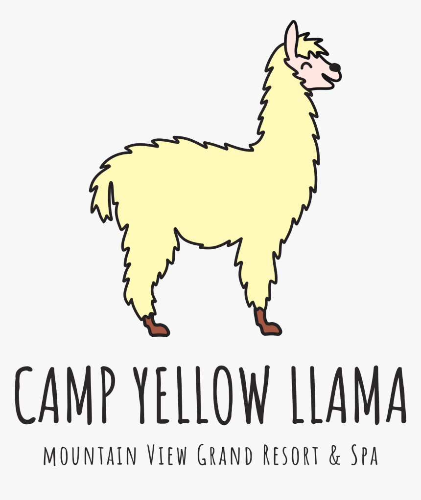 Camp Yellow Llama Logo - Yellow Llama, HD Png Download