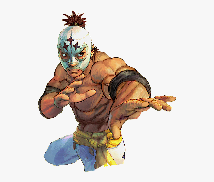 Street Fighter Clipart Transparent Street Fighter El - Street Fighter Rey Mysterio, HD Png Download