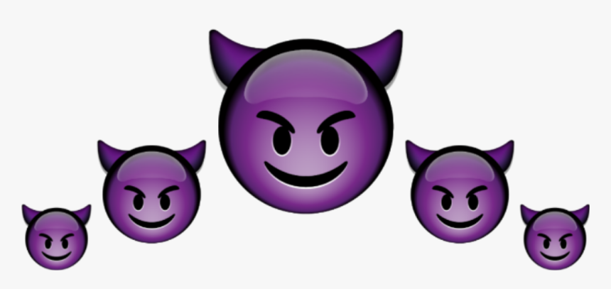 #emoji #devil #crown #corona #demonio #heartcrown #coronadecorazones - Devil Emoji Sticker Png, Transparent Png