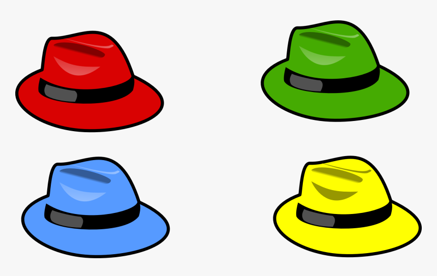 Six Thinking Hats Clothing Clip Art - 6 Thinking Hats Png, Transparent Png