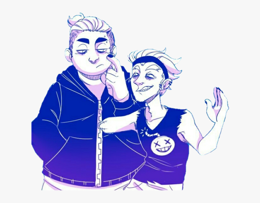 #junkrat #roadhog #overwatch #videogame #teenagers - Junkrat X Roadhog Highschool Au, HD Png Download