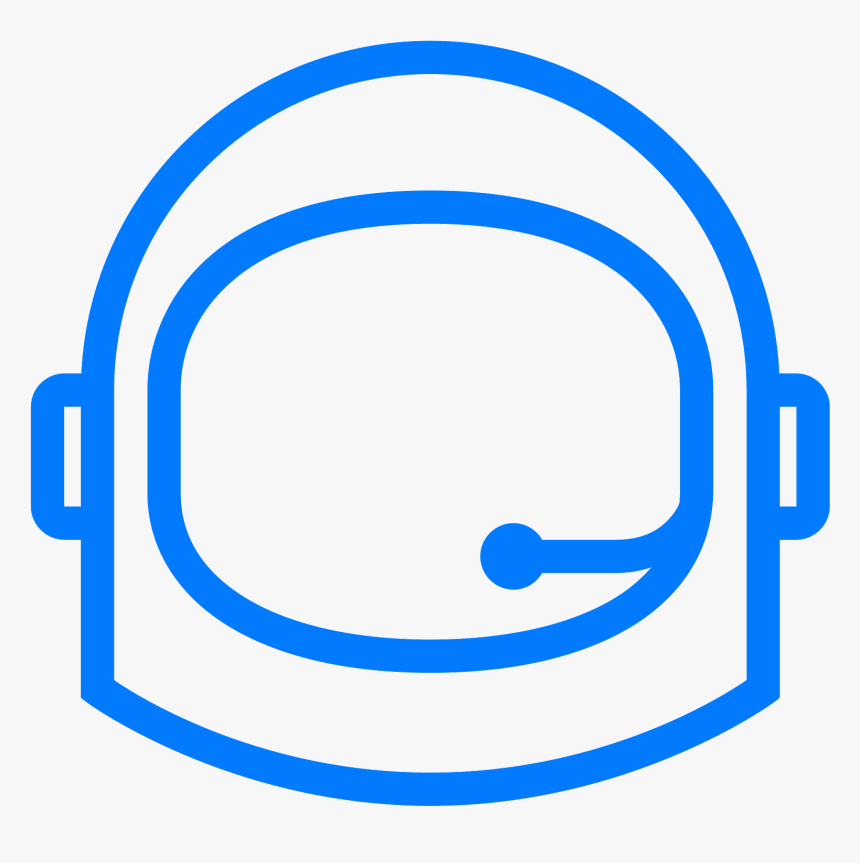 Astronaut Clipart Mask - Simple Astronaut Helmet Clipart, HD Png Download