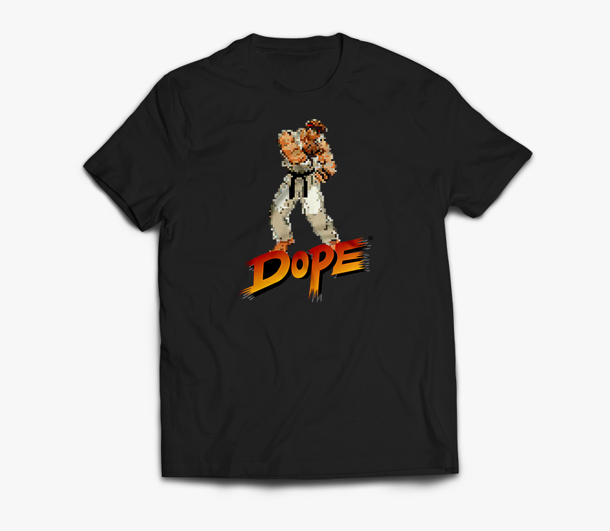 Dope Fighter Ryu Tee Blk - Bike Life, HD Png Download