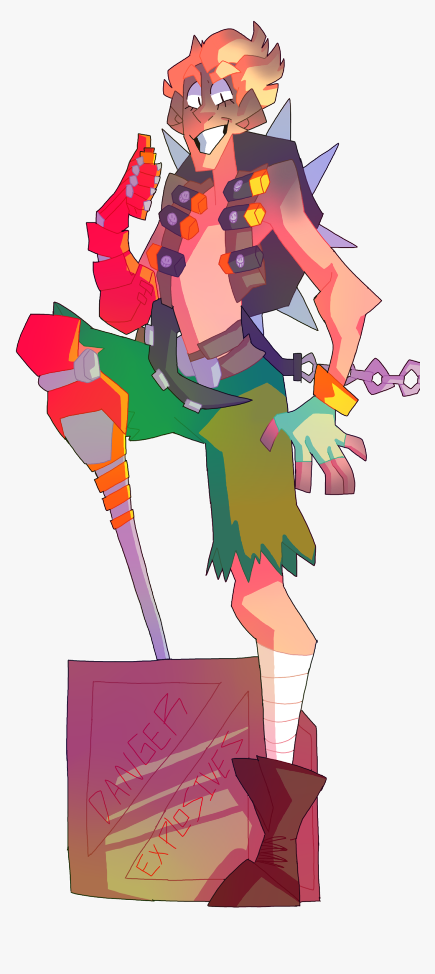 Junkrat Funny Art, HD Png Download