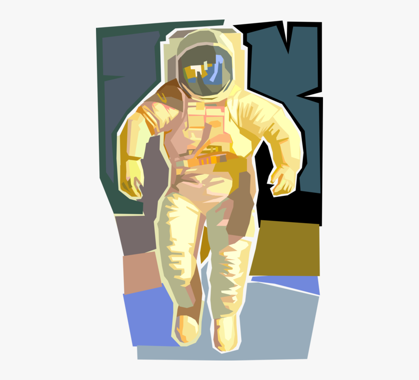 Walk Vector Astronaut - Illustration, HD Png Download