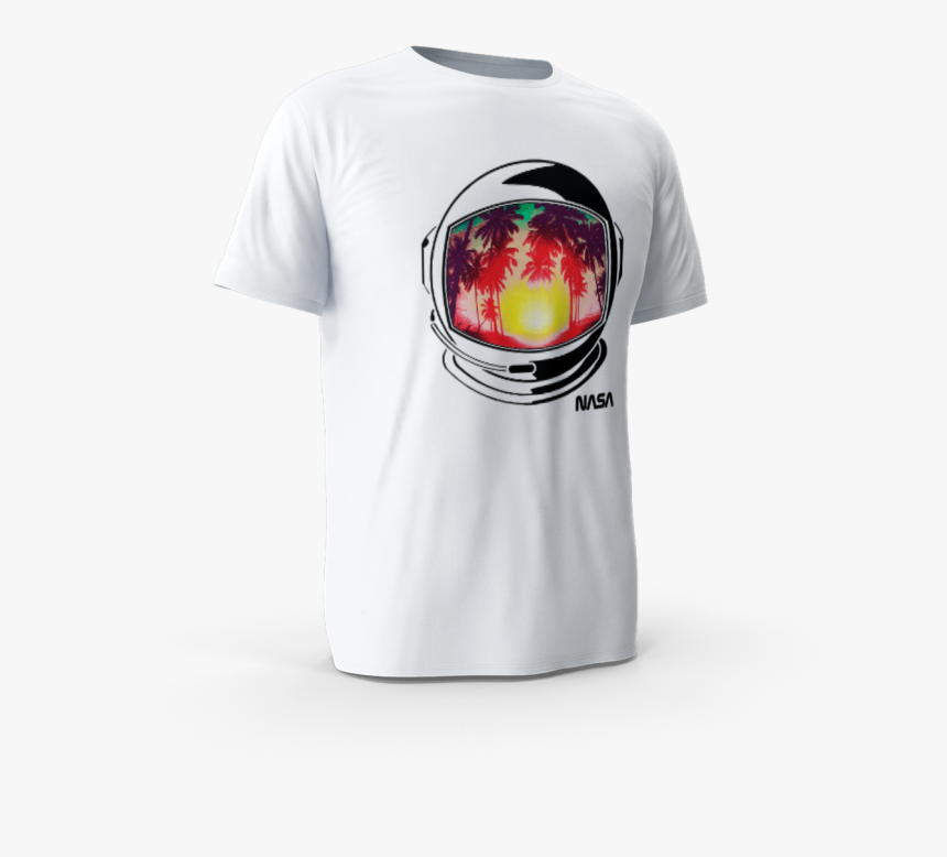 Vintage Retro Space Helmet Nasa Men S Paradise Reflection - Flame, HD Png Download