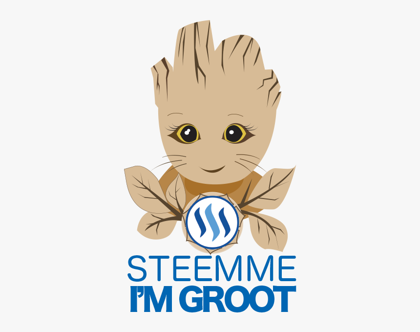 Steem Groot - Cartoon, HD Png Download