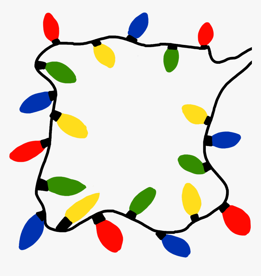 #lights #christmas #christmaslights #fairylights #border, HD Png Download