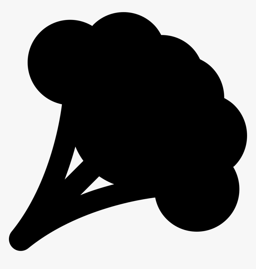 Broccoli Vegetable Silhouette - Vegetable Silhouette Png, Transparent Png