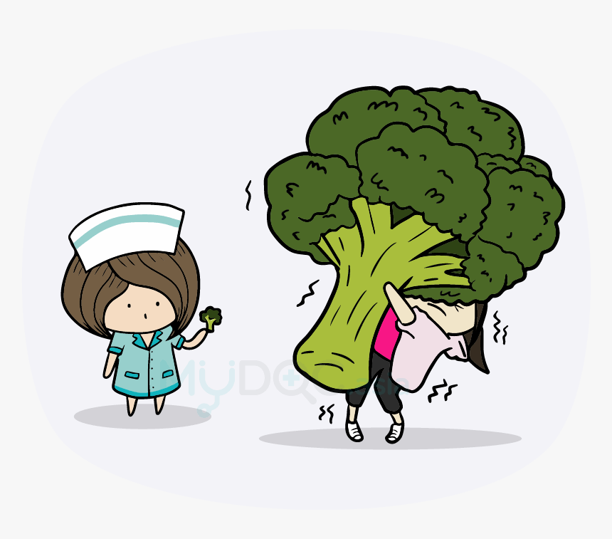 Broccoli Clipart Makanan - Cartoon, HD Png Download