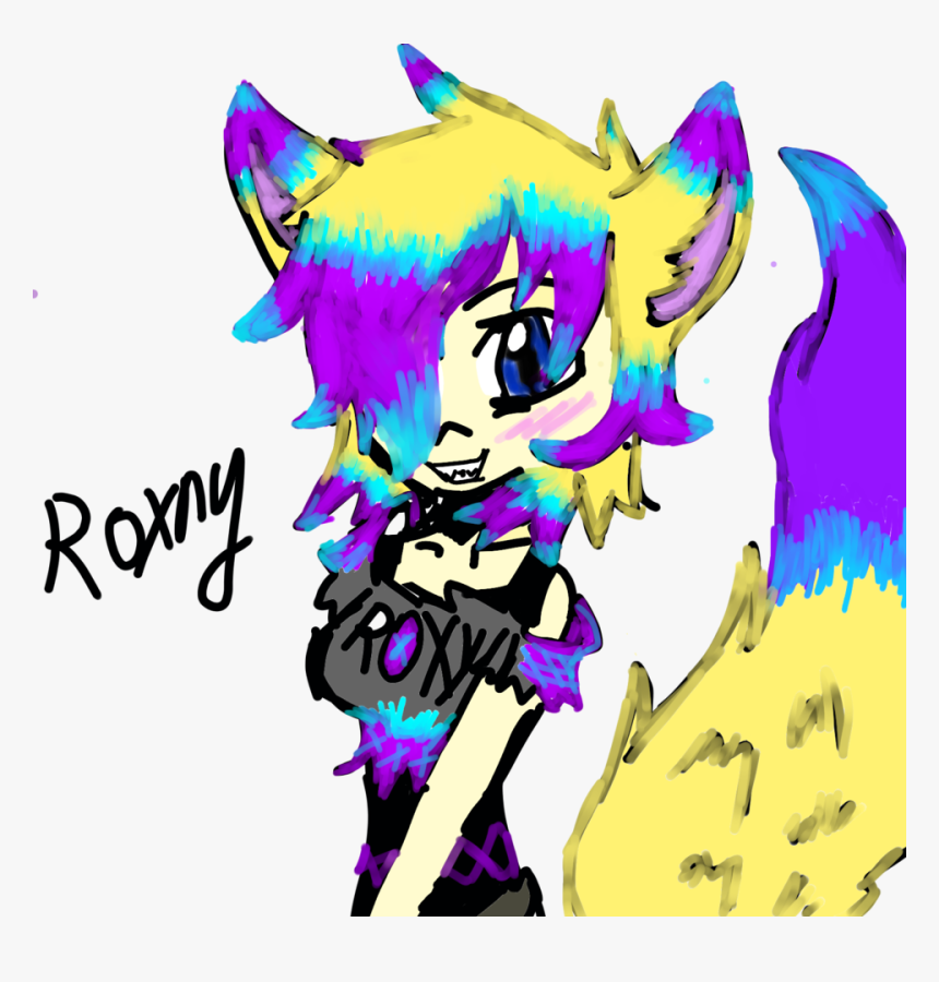 My Oc Roxny Foxy - Cartoon, HD Png Download