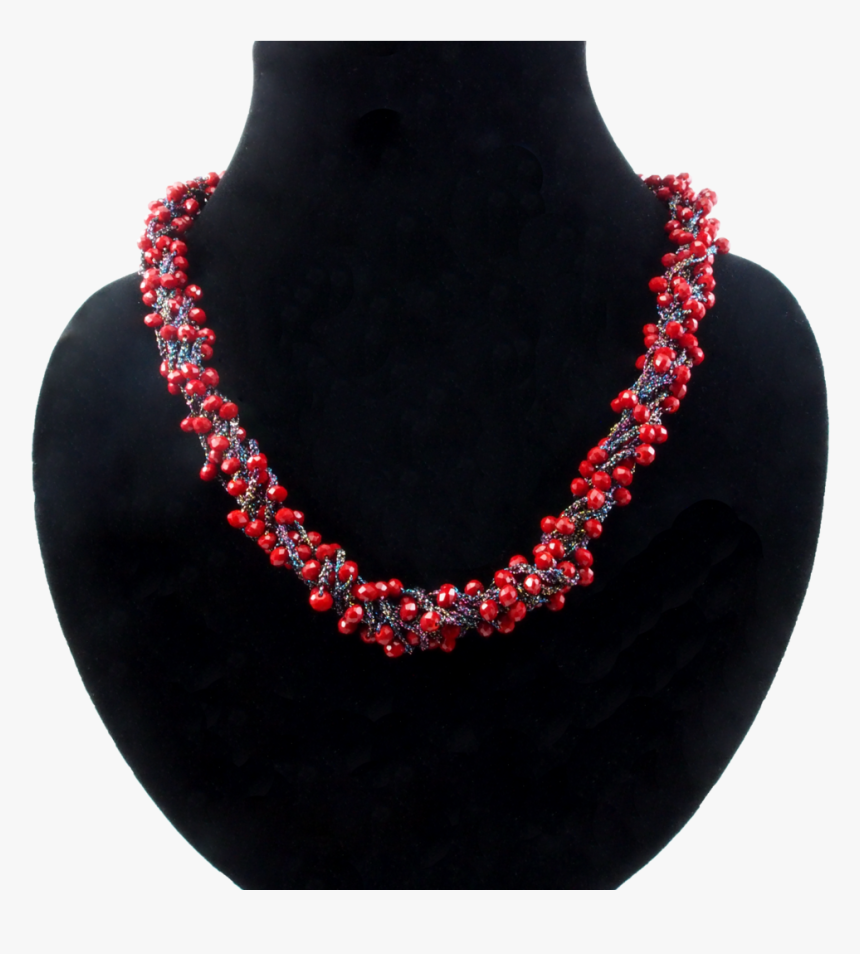 Fairy Lights Inspired Designer Red Crystal Necklace - Necklace, HD Png Download