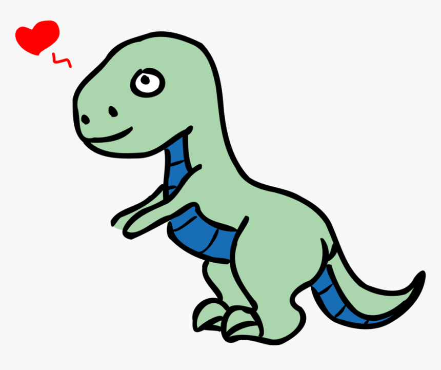 Line Art,area,animal Figure - Silueta De Dinosaurio Animado, HD Png Download