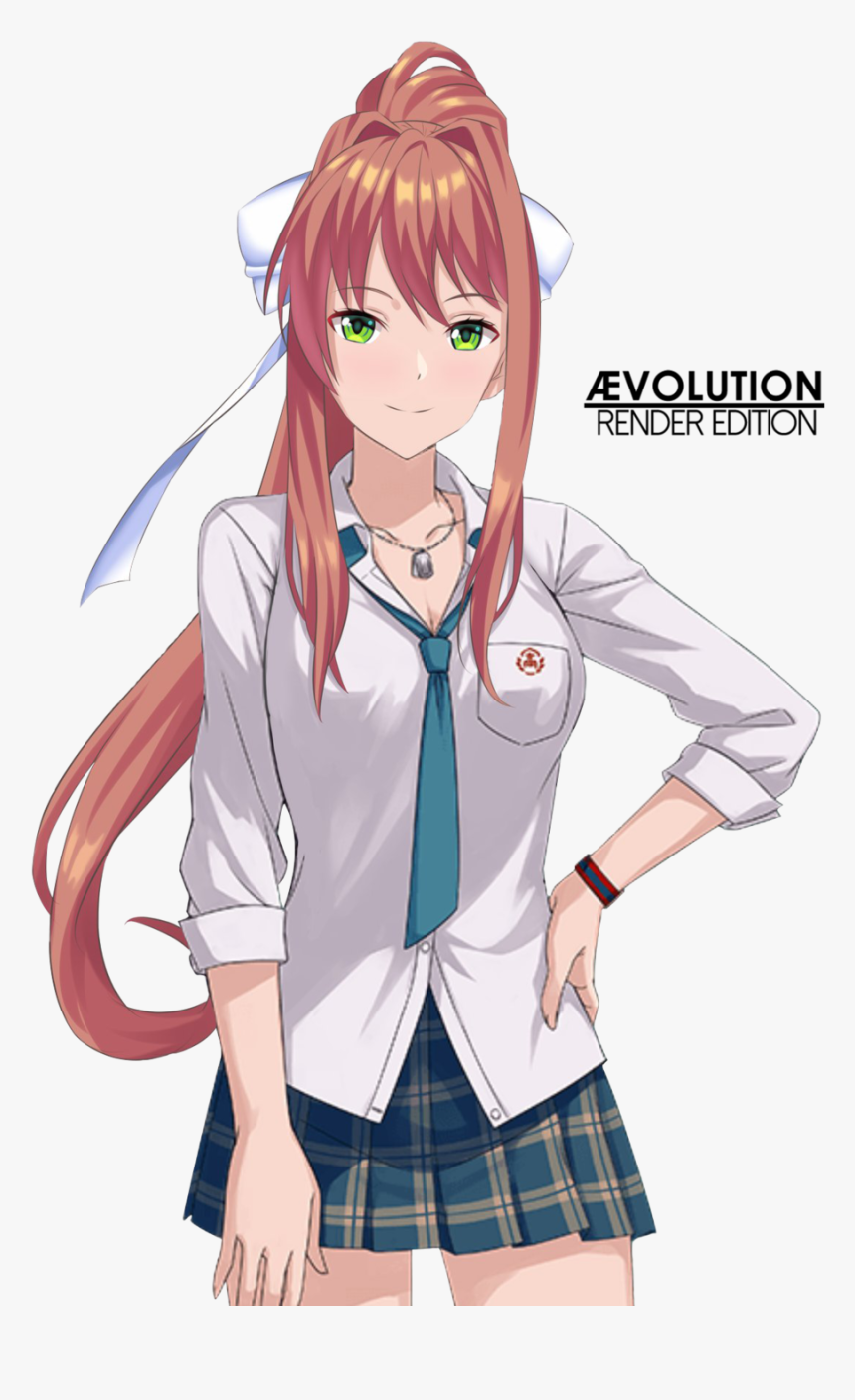 Just Monika Png Graphic Black And White Library - Anime Black And White Girls With Short Hair, Transparent Png