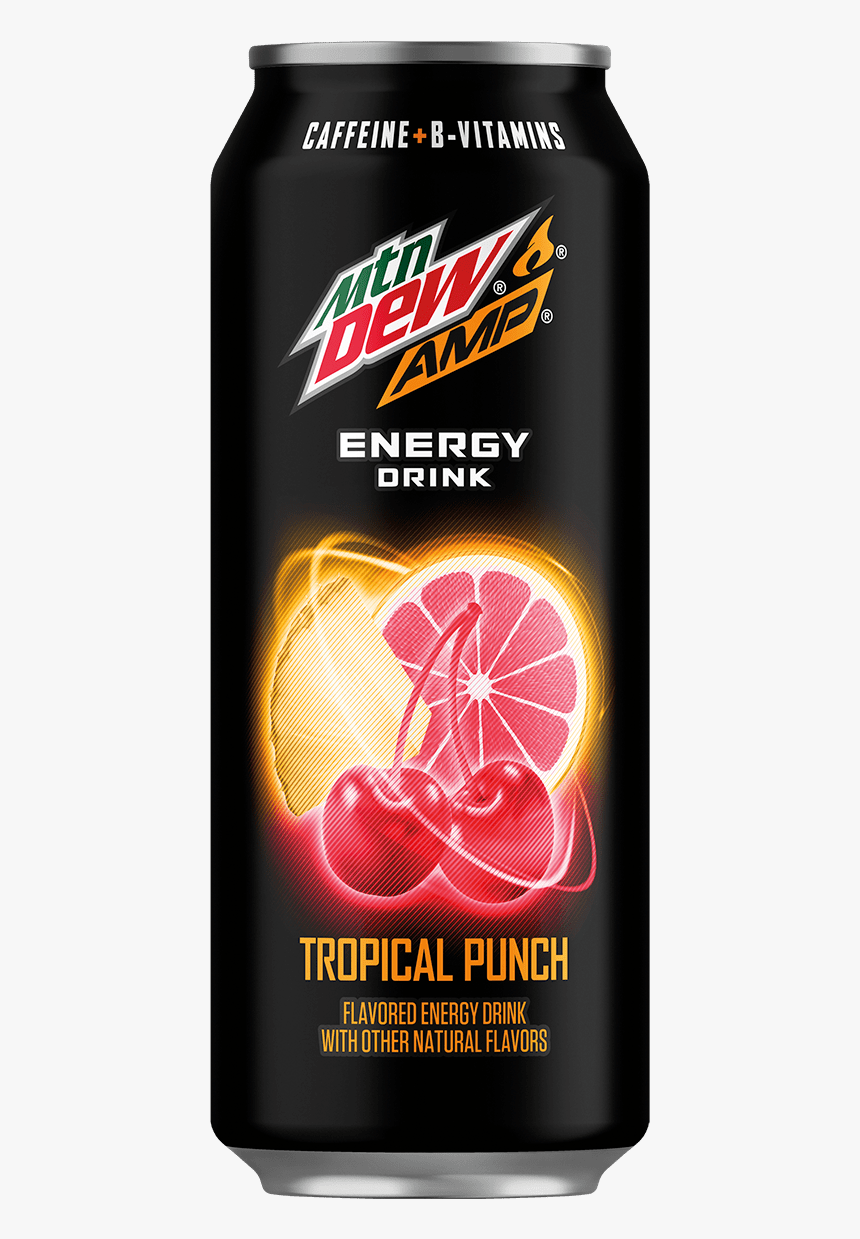 Mtn Dew Amp Energy Drink, HD Png Download