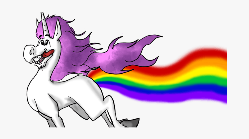 Unicorn Rainbow Coming Out, HD Png Download
