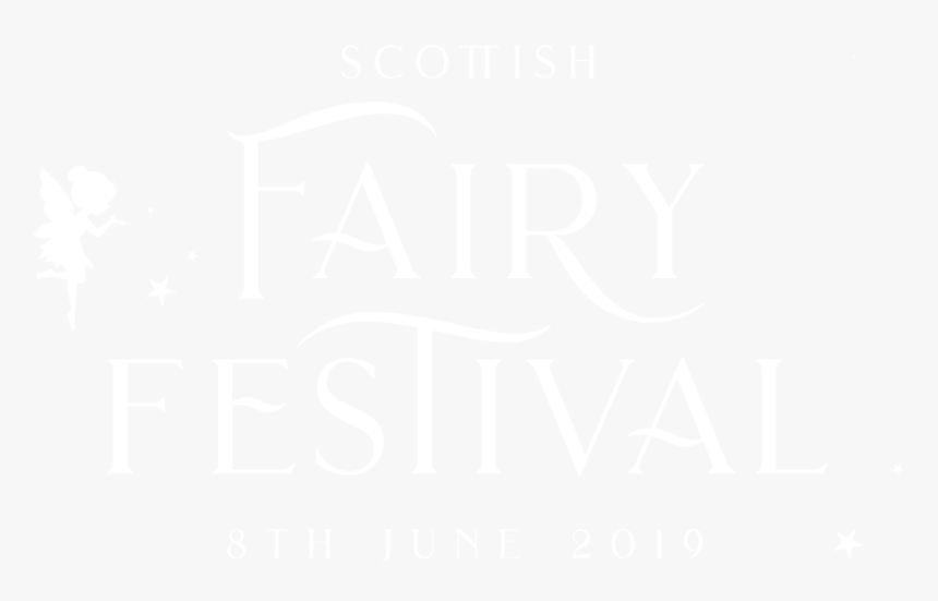 Fairy Fest Branding Logo Fairy White - Johns Hopkins White Logo, HD Png Download
