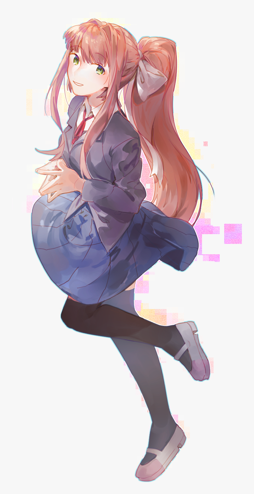 Just Monika Ddlc Monika Fanart, HD Png Download
