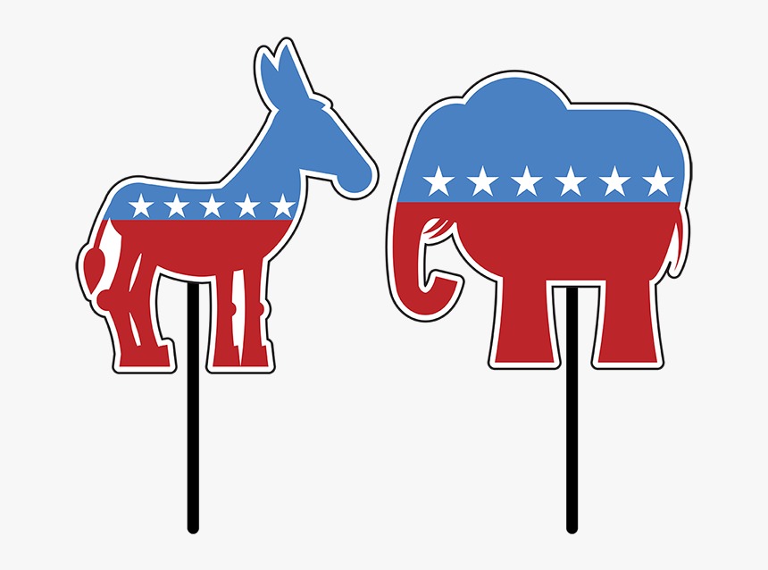 Democrat Donkey Elephant Clear Background, HD Png Download
