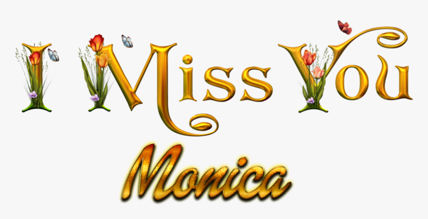 Monica Missing You Name Png - Love Salman Name, Transparent Png