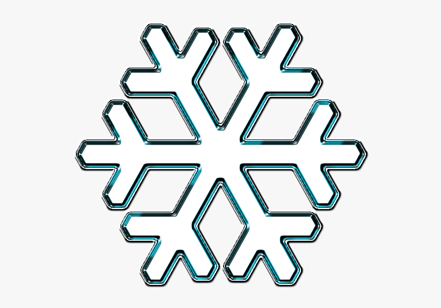 Snow Flake Cyan - Santa Foot Stencil Print, HD Png Download
