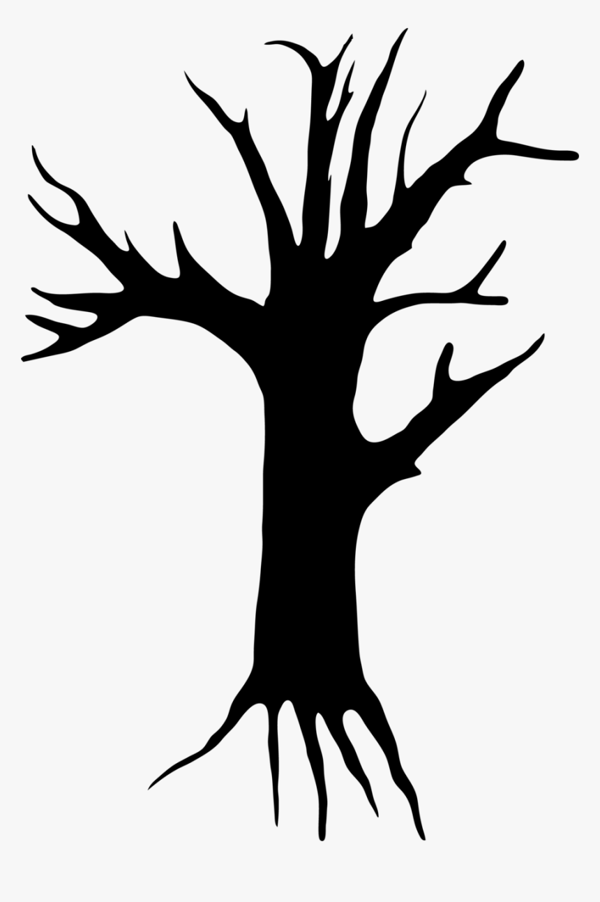 Tree Clip Art - Scary Tree Clipart, HD Png Download