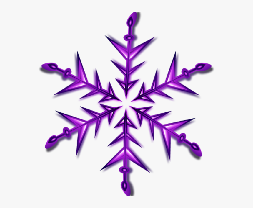 Purple Snowflake Cliparts - Transparent Background Christmas Star Png, Png Download