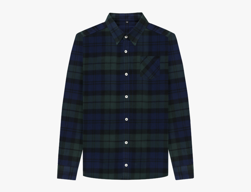 Green Check Men S Green Check Flannel Shirt - Plaid, HD Png Download