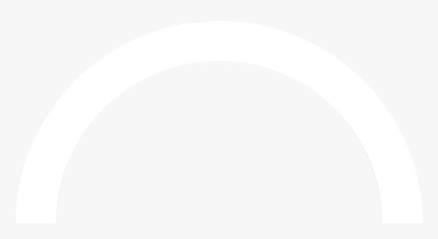 White Half Circle Transparent, HD Png Download