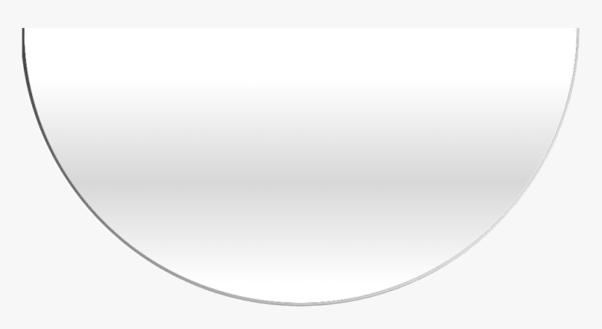 Glass Circle Png Svg Stock - White Half Circle Transparent, Png Download