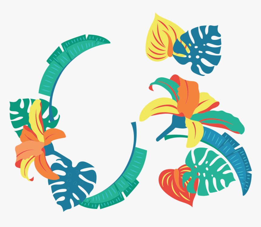 Tropics Leaf Graphic Design Clip Art, HD Png Download