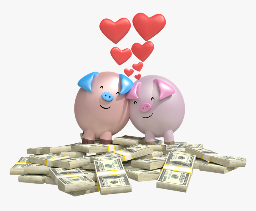 Love Money Background, HD Png Download