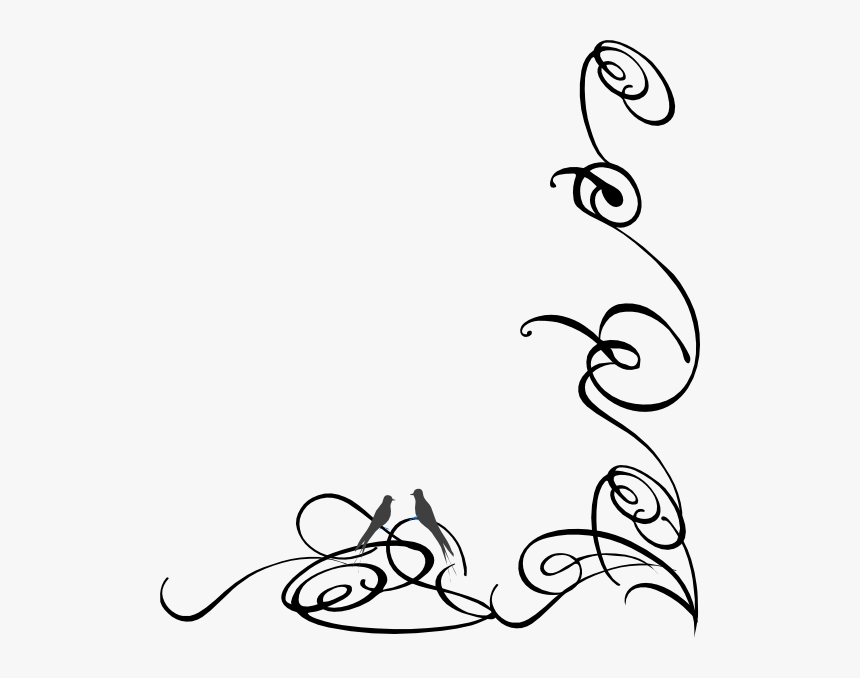 Transparent Fancy Line Clipart - Drawing, HD Png Download